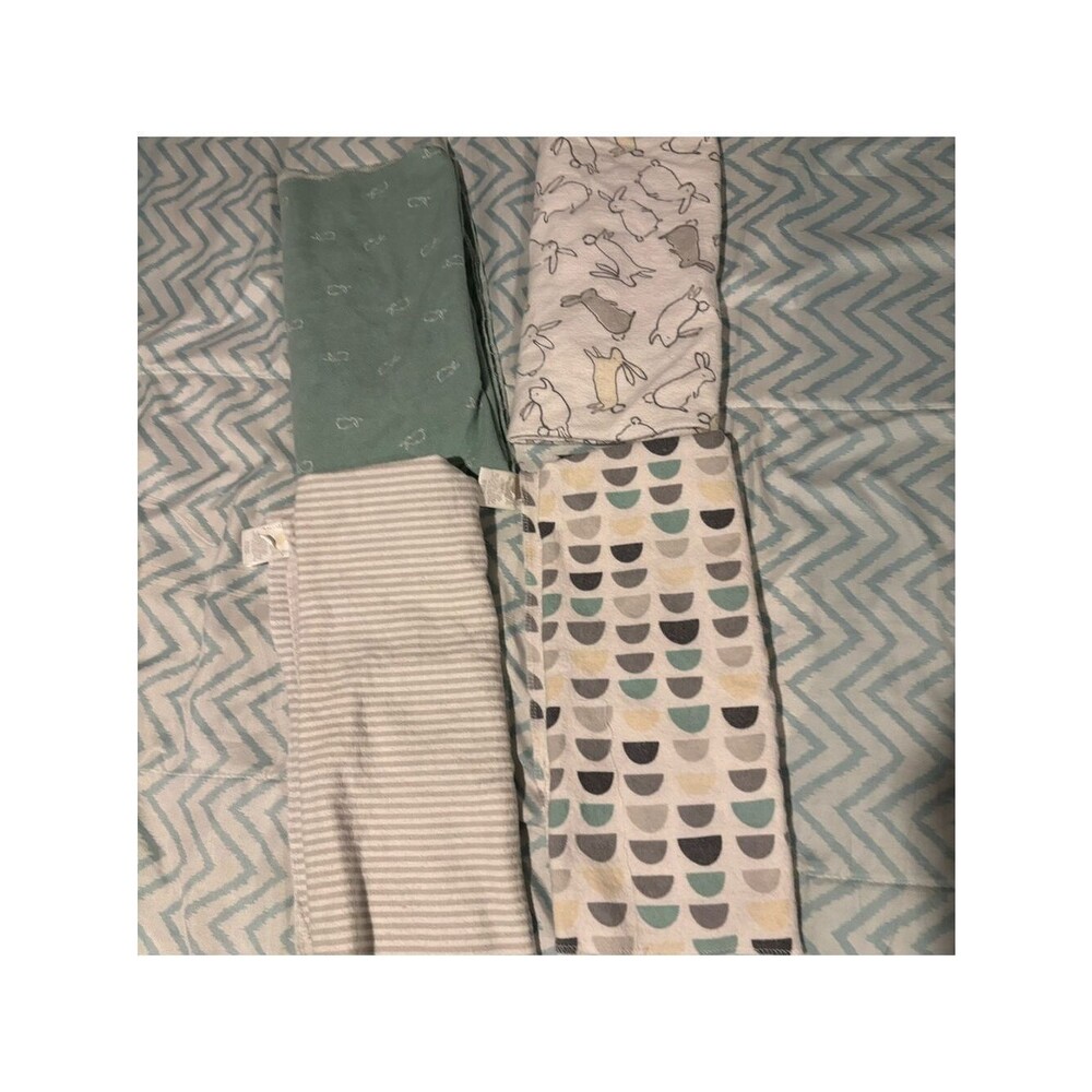 4 Cloud Island Receiving Blankets